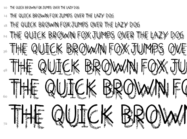 Shadow Jumper font waterfall